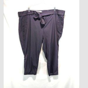 NEW Torrid Crop Skinny Stretch Twill Mid-Rise Utility Grey Pants Plus Size 26